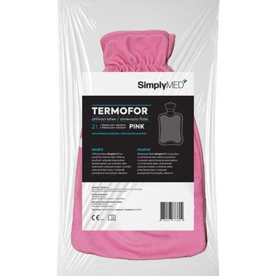 SUZHOU TEXNET CO.,LTD SimplyMed Termofor s fleesovým obalem Pink 2L
