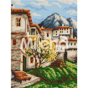 Image 1 of Milena Style Планинско село - гоблен с щампа с конци Ariadna