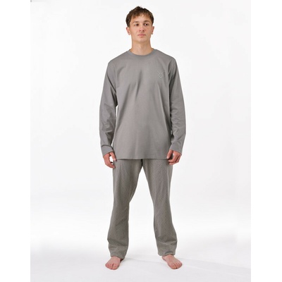 Gino pánská noční košile (79195_MxGLMZ) šedé – Zboží Mobilmania