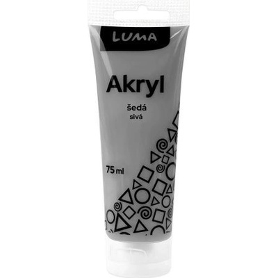 Luma Barvy akrylové 75ml šedá – Zboží Dáma