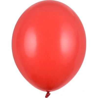 PartyDeco Balónek červený pastelový 27 cm červené nafukovací pastelové balónky na svatbu party oslavy