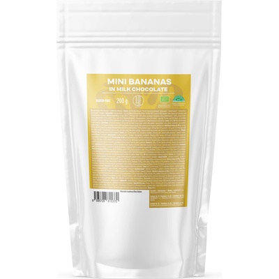 BrainMax Pure Pure® Мини бананчета в млечен шоколад, БИО, 200 г