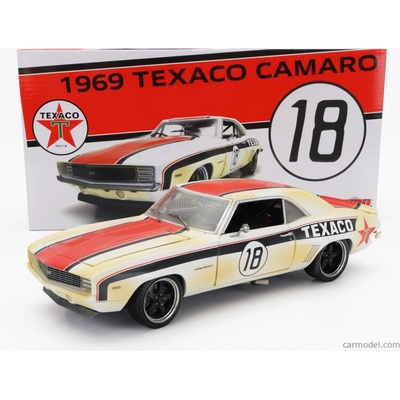 Gmp Chevrolet Camaro Rs Coupe N 18 Texaco Racing 1969 Bílá Červená Černá 1:18