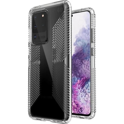 Speck Калъф за Samsung Galaxy S20 Ultra, хибриден, Speck Presidio Grip 136388-5085, удароустойчив, прозрачен (136388-5085)