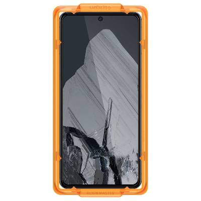 2 броя стъклени защитни покрития за целия дисплей на Google Pixel 8 Pro - Spigen Glas. tR Align Master Full Cover Tempered Glass 2 Pack (черен-прозрачен) (AGL07395)