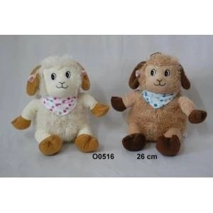 SUN-DAY Sheep in polka dot scarves mix colors 132819 price for 1 piece