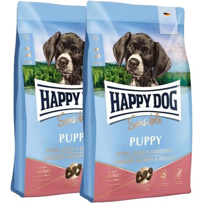 Happy Dog Sensible Puppy Лосос и Картофи 2 x 10 кг