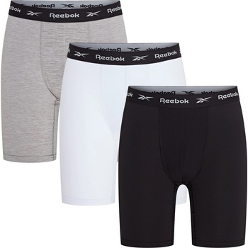 Reebok Боксерки Reebok 3 Pack Performance Boxer Shorts Hogan - Blk/Wht/Gry