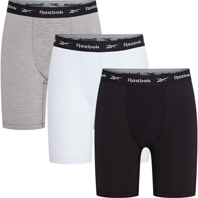 Reebok Боксерки Reebok 3 Pack Performance Boxer Shorts Hogan - Blk/Wht/Gry