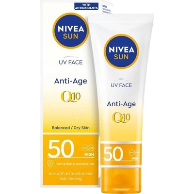 Nivea Sun Слънцезащитен крем за лице, SPF50, 50 ml