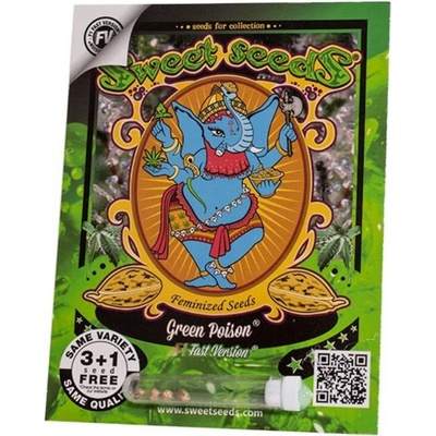 Sweet Seeds Green Poison F1 Fast Semena neobsahují THC 25 ks