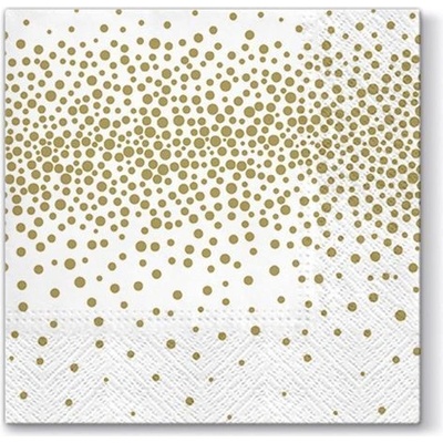 PAW servítky L Confetti gold 33x33cm