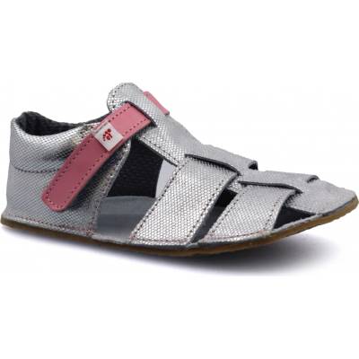 EF Barefoot sandále strieborná