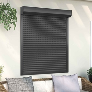 vidaXL Ролетна щора Антрацит 110 x 130 cm Алуминий и полиреутан (42047069)