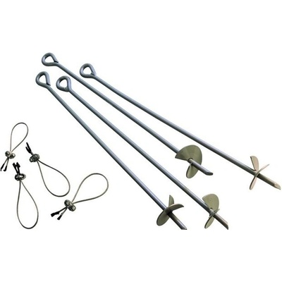 Oceľové kotvy pre plachtové prístrešky – ShelterLogic 69 cm, 4 ks