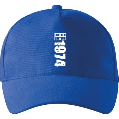 Limited edition 1974 pruh so zahnutým šiltom a látkovou sponou Kráľovská modrá