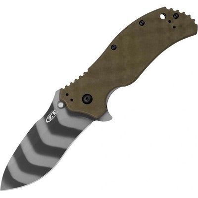 Zero Tolerance 0350OLTS Olive Handle Tiger Stripes Magnacut Blade