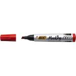 BIC Алкохолен маркер, 3, 7-5, 5 мм, изрязан, bic "eco 2300", червен 8209243 (8209243)