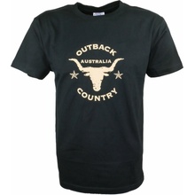 Outback Skull australské tričko Gooses černá