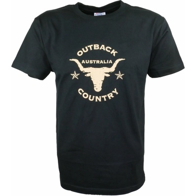 Outback Skull australské tričko Gooses černá