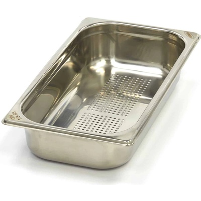Maxima Gastronádoba 1/3 GN - perforovaná - hĺbka 6,5 cm - 32,5 x 17,6 cm - nerezová oceľ