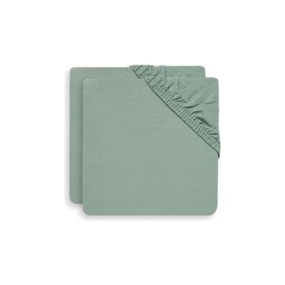 Jollein prostěradlo napínací 2 ks Ash Green 120x60