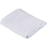 Bonjourbebe Муселинова пелена Bonjourbebe - Vichy Grey, 120 x 120 cm (32VC45009) - baby