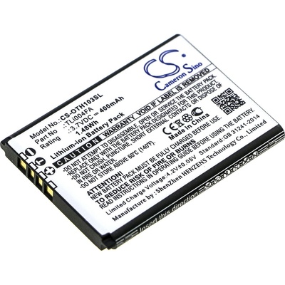 Cameron Sino Батерия за Alcatel Onetouch 1013x / 1035d / 1046d, 400 mAh, Li-Ion (CS-OTH103SL)
