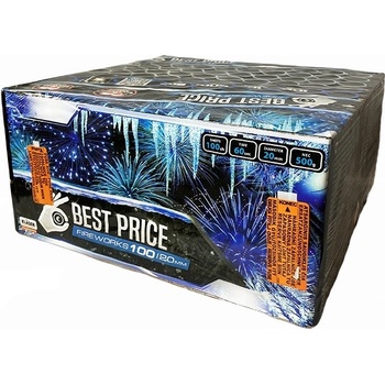 Kompaktný ohňostroj Best Price Frozen 100 ran 20 mm