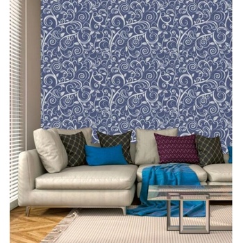 DIMEX ART s. r. o Луксозна флизелинова тапета син ретро абстракт