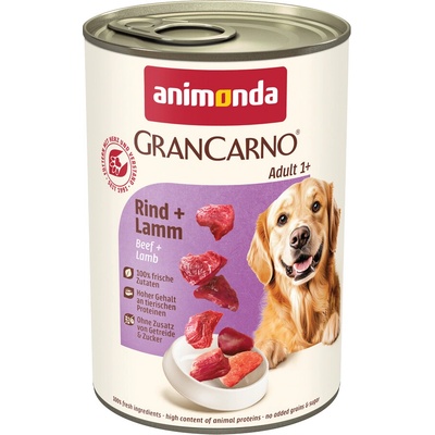 Animonda GranCarno Adult hovädzie a jahňacie 24 x 400 g