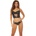 Bombshell Boudoir Strap Overlay Bra Set 2pcs Black M