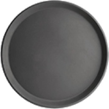 Kristallon kulatý protiskluzový tác plastový černý 356mm