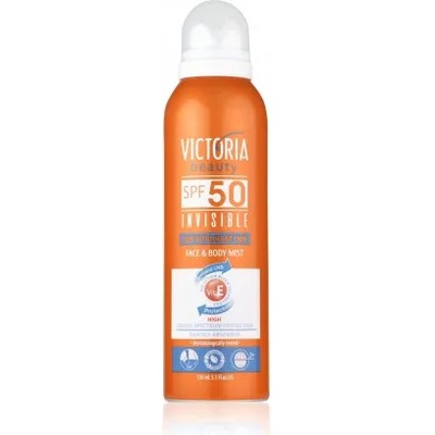 Victoria Beauty Invisible Face & Body Mist - Слънцезащитен спрей за лице и тяло SPF50, 150мл