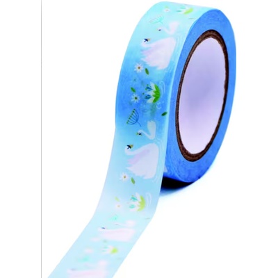 Tempus GG FT 933431 Blue swans 10 m x 15 mm – Zbozi.Blesk.cz