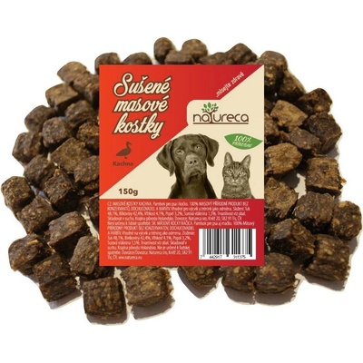 Natureca pochoutka Masové kostky-Kachna, 100%maso 150 g