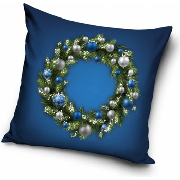 TipTrade Vianočný veniec Vianočný veniec modrý 40x40