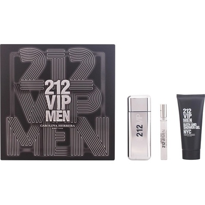 Carolina Herrera 212 VIP Man EDT 100 ml + 100 ml sprchový gél + 10 ml EDT darčeková sada
