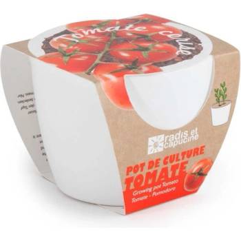 Image 1 of Radis et Capucine Бяла саксия Домати ЧЕРИ (029658)