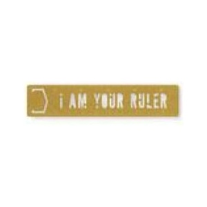 I Am Your Ruler Metal Bookmark Stencil (ISBN: 9780735377172)