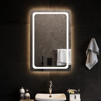vidaXL LED огледало за баня, 60x90 см (3154099)