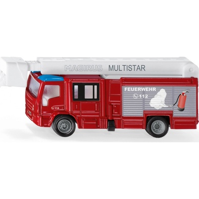 Siku Super Hasiči Magirus Multistar s teleskopickou plošinou
