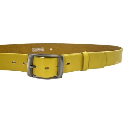 Penny Belts dámský kožený opasek 4432 žlutý