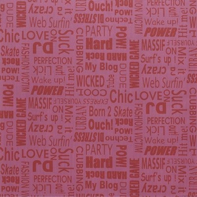 GEKKOFIX 12838 Samolepící tapety text růžový rozměr 45 cm x 15 m
