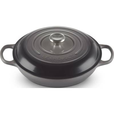 Le Creuset 21180304442430 Hrnec Gourmet Signature nízký 30 cm šedý