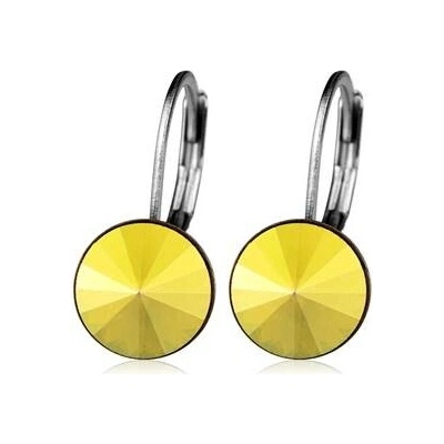 Nubis ocelové náušnice s krystaly Swarovski metalic sunshine NBS08-MS