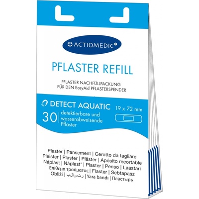 EasyAid 30 ks DETECT AQUATIC detekovatelné a voděodolné náplasti