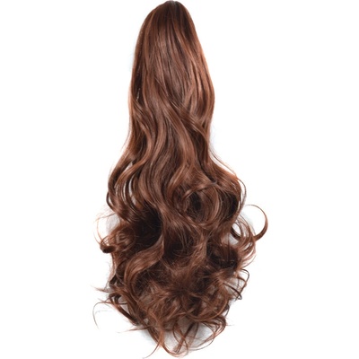 Vlnitý Ponytail se skřipcem medově hnědá