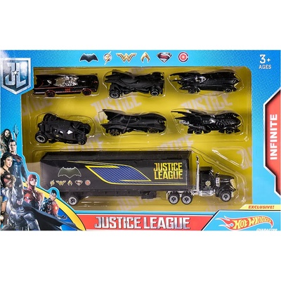 EmonaMall Детски метален комплект камион и 6 коли EmonaMall - Код W3396 (W3396-200271881-6952002718817)