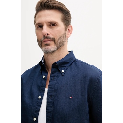 Tommy Hilfiger Риза с лен Tommy Hilfiger (MW0MW40703)